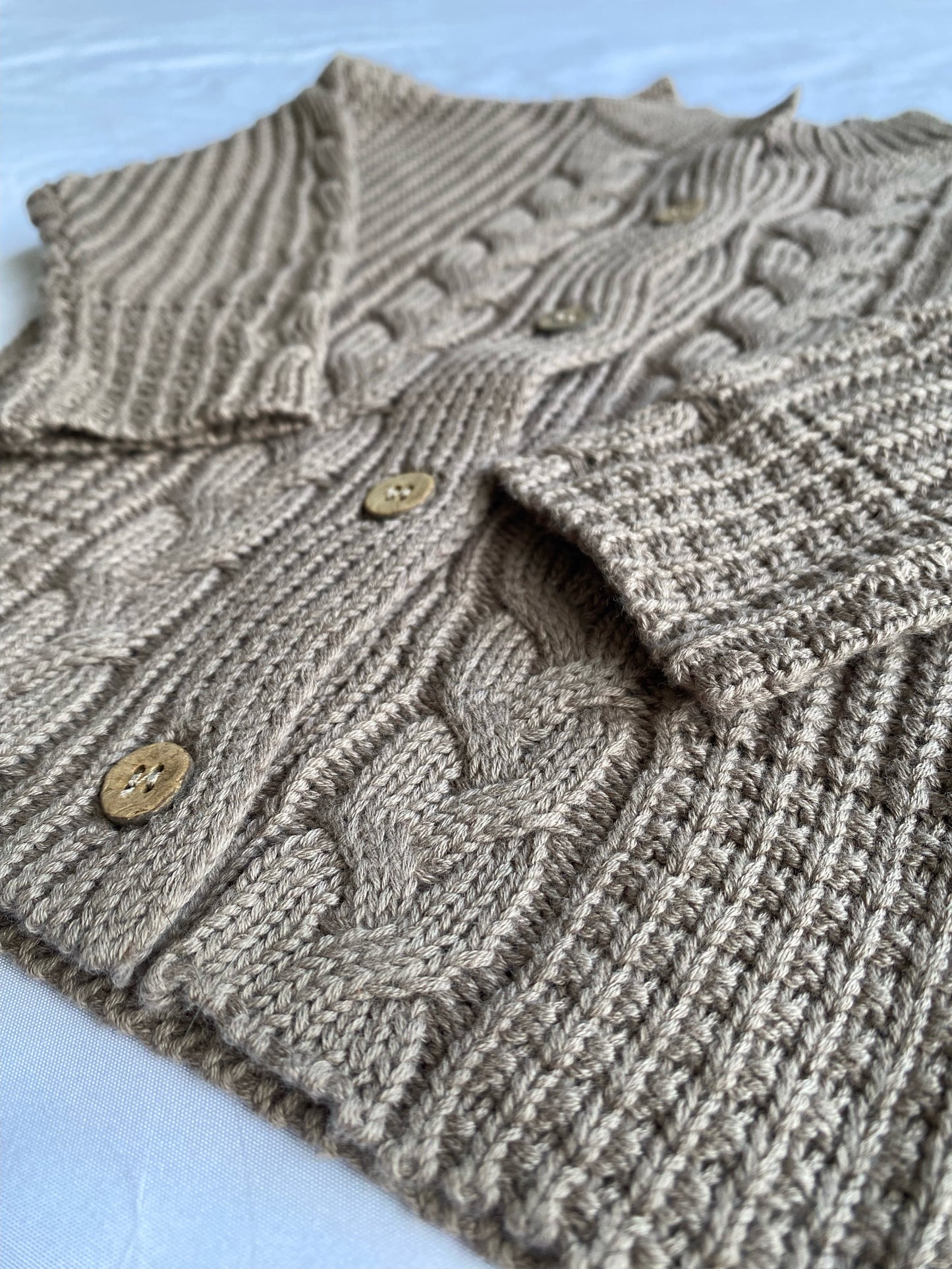 LAILA MAE Cable Cardigan