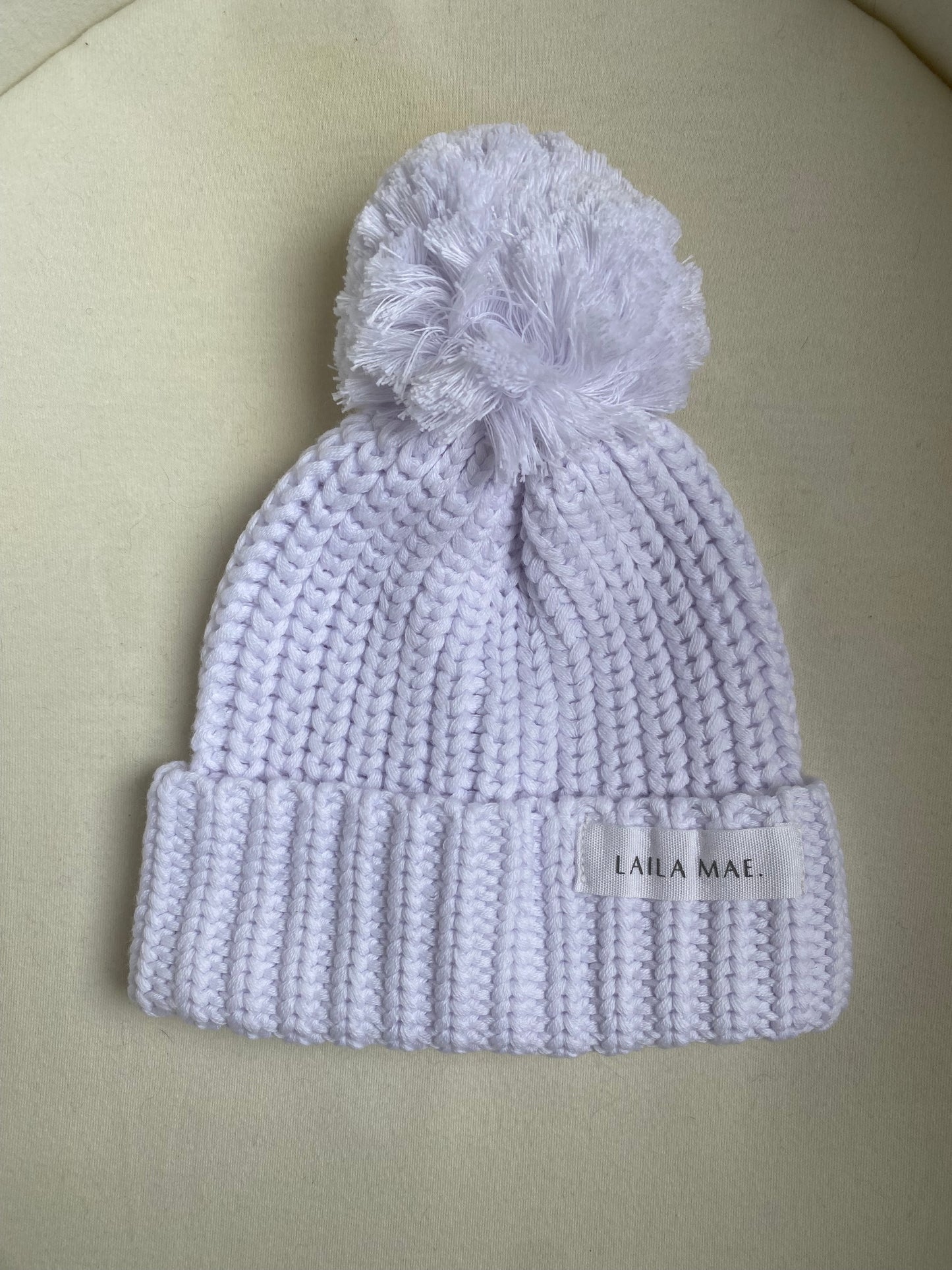 LAILA MAE Beanie White