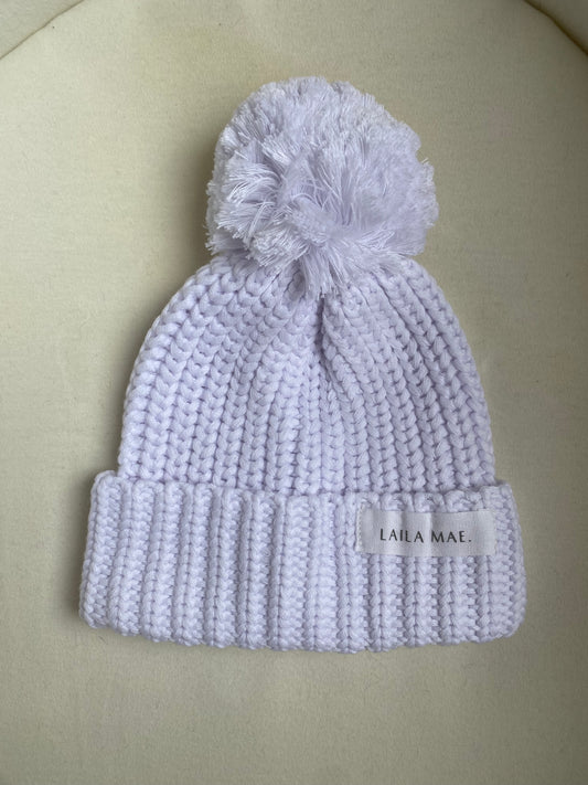 LAILA MAE Beanie White
