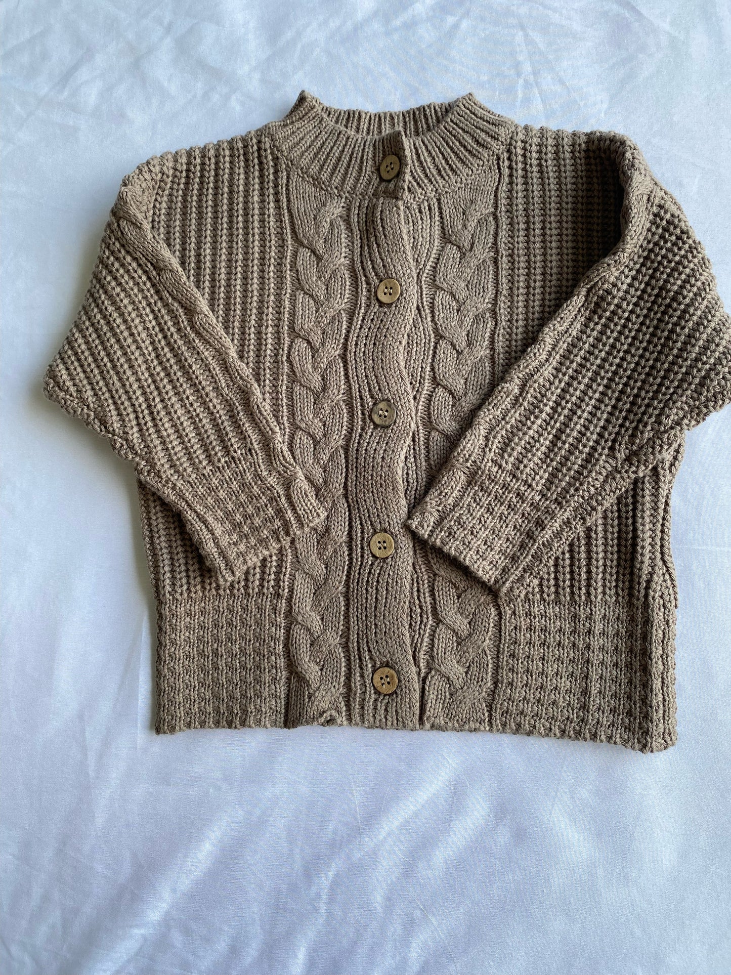 LAILA MAE Cable Cardigan